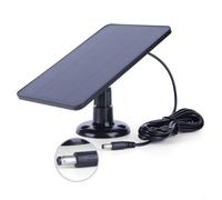 BEAZOOM Kit de panel solar de 4 W para cámaras, cable de extensión de 10 pies para exteriores para cargador, fuente de alimentación de silicona monocristalina resistente a la intemperie, negro (CC