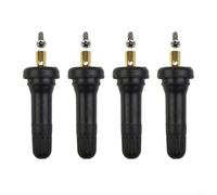 BEAZOOM Kit de vástago de válvula de sensor de presión de neumáticos, 4 piezas para Ford Mustang GT K para Tourneo Connect Custom Van Flatbed Bus Direct Fit Negro