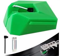 BEAZOOM Lápiz capacitivo de repuesto de punta ovalada para tocadiscos Audio-Technica AT-VMN95E VMN95C, LP120X, incluye cepillo y cables