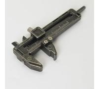 BEAZOOM Latón antiguo para mini calibrador de 0 a 50 mm para control de diámetro interior y exterior de tamaño de bolsillo