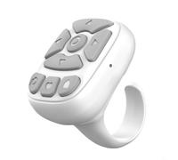 BEAZOOM Mando a distancia multifunción para lectores electrónicos y smartphones, página ergonómica y para lectura y juegos automáticos (blanco)