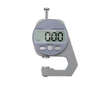 BEAZOOM Medidor de espesor digital de aleación de aluminio de 0 a 10 mm, micrómetro electrónico con 3 cabezales de acero inoxidable para metal fino y tela (pelo corto)