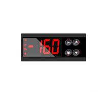 BEAZOOM Módulo de termostato controlador de temperatura y humedad con sensor alto, pantalla digital y ajustes de límite superior e inferior ajustables (110 V)