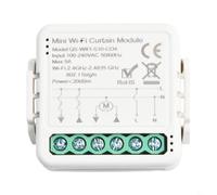 BEAZOOM Motor de cortina inteligente para el hogar, interruptor inteligente para cortinas y persianas, aplicación de control de voz, temporizador, horario ABS blanco para sala de estar dormitorio