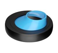 BEAZOOM Palanca de cambios de brida de inodoro ajustable de 2,4 cm con sello a prueba de olores para tubos de PVC de 76 a 120 mm, compatible con inodoros estándar e inodoros, color azul
