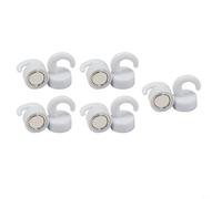 BEAZOOM Paquete de 10 ganchos magnéticos fuertes de 12 x 18 mm, ganchos magnéticos de ABS blancos para nevera, oficina, cocina, para almacenamiento de pared resistente para toallas y bolsas (blanco)