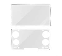 BEAZOOM Paquete de 2 protectores de pantalla de vidrio templado para mano, transparente, resistente a los arañazos, para juegos de doble pantalla, viajes, color negro
