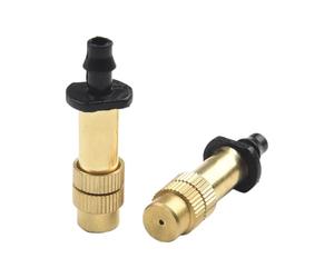 BEAZOOM Paquete de 30 cabezales de aspersor de atomización de cobre, boquillas de pulverización de púas de 4/7 mm para riego de jardín, refrigeración de techo, césped e invernadero, ahorro eficiente