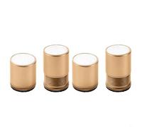 BEAZOOM Paquete de 4 elevadores ajustables para patas de muebles de 27 a 40 mm, de metal, para mesa de cama, sofá, almohadillas de aumento de altura, antideslizantes, reducción de ruido, color negro