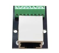 BEAZOOM Paquete de 4 placas RJ45 de conexión de terminal de rosca única hembra a tornillo, adaptador de conector Ethernet de 8 pines, PCB compacto de fibra de vidrio