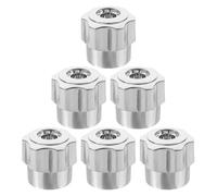 BEAZOOM Paquete de 6 válvulas angulares de ABS plateadas, 20 dientes de 82 mm, repuesto de rueda de engranaje,