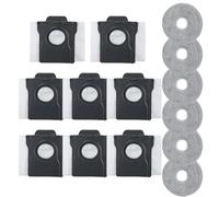 BEAZOOM Paquete de paño de microfibra y bolsa de polvo L10s ProUltra HeatX40UltraX50L40L20MOVA E30 Robot aspiradoras, 8 almohadillas de fregona y 6 bolsas de repuesto de sellado fuerte