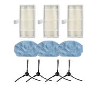 BEAZOOM para aspiradoras WIFIVCB01 Set con filtros, cepillos laterales y almohadillas de paño de fregona para Nedis