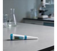 BEAZOOM Para medidor de pH de alimentos de acero inoxidable con sensor de temperatura, 0.00-14.00 para escala para cosméticos de masa de carne semisólida, función de bloqueo de un solo toque