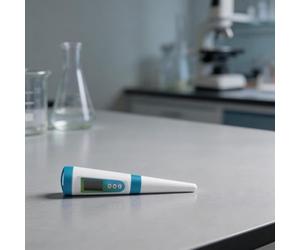 BEAZOOM Para medidor de pH de alimentos de acero inoxidable con sensor de temperatura, 0.00-14.00 para escala para cosméticos de masa de carne semisólida, función de bloqueo de un solo toque
