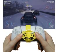 BEAZOOM Para volante compacto impreso en 3D para mini carreras, controlador de juego de simulación con juego dinámico, amarillo