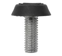 BEAZOOM Pies niveladores ajustables, paquete de 20 deslizadores de muebles, base redonda de 21 mm, para insertos roscados de plástico, mesa de escritorio, oficina, hogar, color plateado