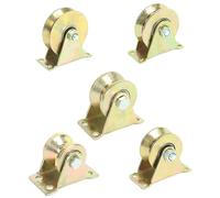 BEAZOOM Polea de cable de acero con rodamientos de bolas duales, para rueda de pista con ranura en V, cuerdas de 1 a 8 mm, cabrestante de polea de elevación galvanizado deslizante para puerta, 30 mm y