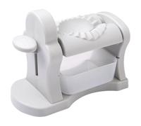 BEAZOOM Prensa manual para hacer bolas de masa hervida para empanadas, raviolis, molde automático, utensilio de cocina, plástico ABS duradero, color blanco, 18 cm