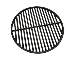BEAZOOM Rejilla redonda de hierro fundido para parrillas de barbacoa, parrilla de alta retención de calor para reemplazo, se adapta a modelos de carbón y gas, varios tamaños (malla de rejilla de 37 cm