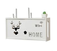 BEAZOOM Router inalámbrico, caja de almacenamiento para enrutador WiFi montado en la pared para accesorios de TV, enrutador, caja de TV, set Top Box Otros accesorios (A)