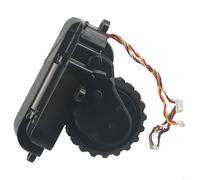 BEAZOOM Rueda de repuesto de plástico izquierda/derecha para Cecotec para robot Conga serie 1690-3890, elige individual o conjunto, silencioso, fácil de instalar, negro (derecha)