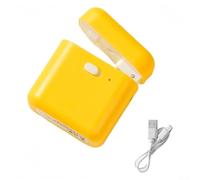 BEAZOOM Sellador de bolsas recargable Mini con imán, sellador térmico de mano para bolsas de aperitivos de plástico, ahorro de alimentos compacto para el hogar y campamento (amarillo)