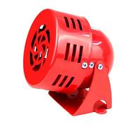 BEAZOOM Sirena de alarma eléctrica roja con motor de alta velocidad, zumbador fuerte seguridad en el sitio de construcción de fábrica, CA 220V 110V DC 24V 12V (DC24V)