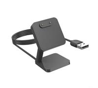 BEAZOOM Soporte de cargador de escritorio para Samsung Galaxy Fit3 R390, estación de carga rápida USB, material ABS, soporte negro compacto de 4 x 4 x 6 cm para escritorio