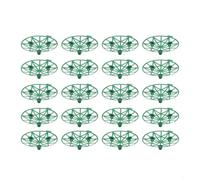 BEAZOOM Soporte de plástico verde para melón, 20 unidades, bandeja de frutas estable para crecimiento de sandía, calabaza, melón, soporte de jardín antiputrefacción, 22 x 20 x 20 cm