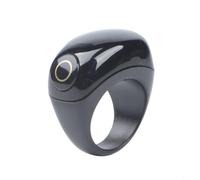 BEAZOOM Tasbih impermeable para anillo para zikr, contador de oración digital con 5 recordatorios, carga de tipo, 3 tamaños ajustables, negro