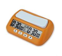 BEAZOOM Temporizador de ajedrez digital portátil con modos de bonificación y retraso, reloj electrónico ligero de cuenta regresiva para juegos de estrategia, naranja (amarillo)