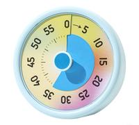 BEAZOOM Temporizador visual colorido de 60 minutos para enseñar la gestión del tiempo, reloj silencioso de cuenta regresiva con cuerpo ABS, adecuado para aula, oficina, cocina (B)