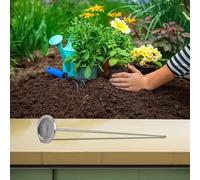 BEAZOOM Termómetro de compost de acero inoxidable de 19.7 pulgadas de largo, transparente para marcar el medidor de temperatura del suelo, monitoreo de compostaje de jardín, -10 °C a 100 °C