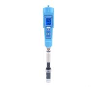 BEAZOOM Termómetro digital 2 en 1 con medidor de pH, probador de acidez impermeable IP67 con ATC para suelo, alimentos, agua, laboratorio, azul