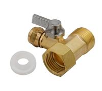 BEAZOOM Válvula de bola de entrada de 3 vías para máquina de beber directa | Construcción con junta de goma para sellado a prueba de fugas, interruptor de 90 grados para purificador de agua y unidades