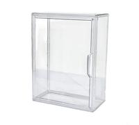 BEAZOOM Vitrina acrílica apilable de 2 niveles, caja transparente con puerta magnética y divisor ajustable para almacenamiento de coleccionables (0 divisores)
