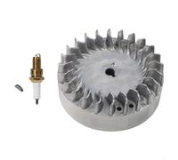 BEAZOOM Volante de inercia de aluminio fundido de 212 cc para equipos de potencia GX160 de 196 cc y 224 cc, color plateado