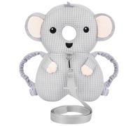 Bebamour Baby Head Guard Baby Sit Me Up Infant Carrier Toddler Baby Walking Head Guard Almohadillas de seguridad, almohada infantil ajustable Mochila para andador(Owl with Bear Knee Pads)