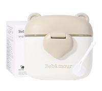 Bebamour Dispensador de leche en polvo para bebé, dispensador de fórmula para dispensador de aperitivos de bebé, 230 g de leche en polvo, 450 ml, oso