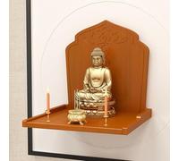 BEBANE Altar Mural para estatuas budistas, Mesa de oración de Madera Maciza, Santuario Budista doméstico, para ofrendas e Incienso(White,Large)