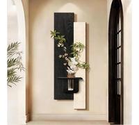 BEBANE Arte Mural 3D con Luces LED, decoración de Pared de Arenisca, con diseño hidropónico, Ideal para dormitorios, entradas y oficinas, con Toma de Corriente(C,33 * 100cm/13 * 39.4in)