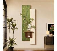 BEBANE Arte Mural 3D con Luces LED, decoración de Pared de Arenisca, con diseño hidropónico, Ideal para dormitorios, entradas y oficinas, con Toma de Corriente(B,40 * 120cm/15.7 * 47.2in)