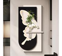 BEBANE Decoración artística de Pared 3D, Escultura Mural Creativa en Arenisca, Cuadro Decorativo en Relieve LED con conexión eléctrica - Apto para Sala de Estar(A,60 * 120cm/23.6 * 47.2in)