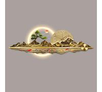 BEBANE Decoración de Arte Mural 3D, Reloj de Pared artístico 3D, Escultura Mural Decorativa con iluminación, Adecuada para Sala de Estar, Dormitorio, Entrada y Oficina(S,120 * 40cm/47.2 * 15.7in)