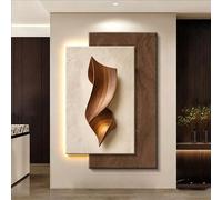 BEBANE Decoración Mural de Arenisca LED Hecha a Mano, Cuadro Mural Colgante con Efecto Visual 3D, Cuadro de Pared enchufable, Adecuado para Dormitorio, Sala de Estar(C,50 * 70cm/19.7 * 27.5in)