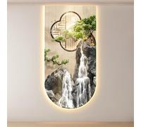 BEBANE Decoraciones murales 3D, esculturas 3D, Adornos de Pared con Luces LED, Ideales para dormitorios, Salas de Estar, recibidores, Requieren conexión eléctrica(B,40 * 80cm/15.7 * 31.5in)