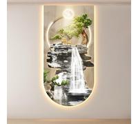 BEBANE Decoraciones murales 3D, esculturas 3D, Adornos de Pared con Luces LED, Ideales para dormitorios, Salas de Estar, recibidores, Requieren conexión eléctrica(A,70 * 140cm/27.6 * 55.1in)