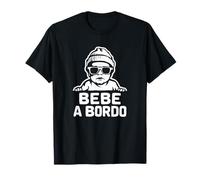 Bebe a Bordo - Señal de seguridad para bebé con texto en inglés "Cute Baby On Boards" Camiseta