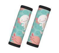 Bebé ajolote kawaii lindo, 2 piezas de fundas para asas de equipaje, cubiertas suaves y cómodas para asas de equipaje. Etiqueta para equipaje.